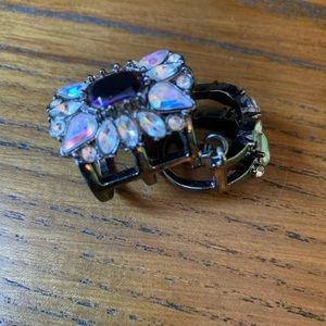 Jeweled jointed ginger ring size 7 (appx)